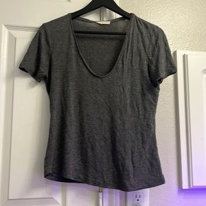 Zara grey v neck t shirt